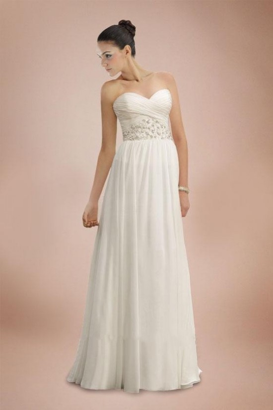 Sheath/Column Sweetheart Sweep Train Bridal Wedding Dresses WD010376 Sheath/Column Sweetheart Sweep Train Bridal Wedding Dresses WD010376