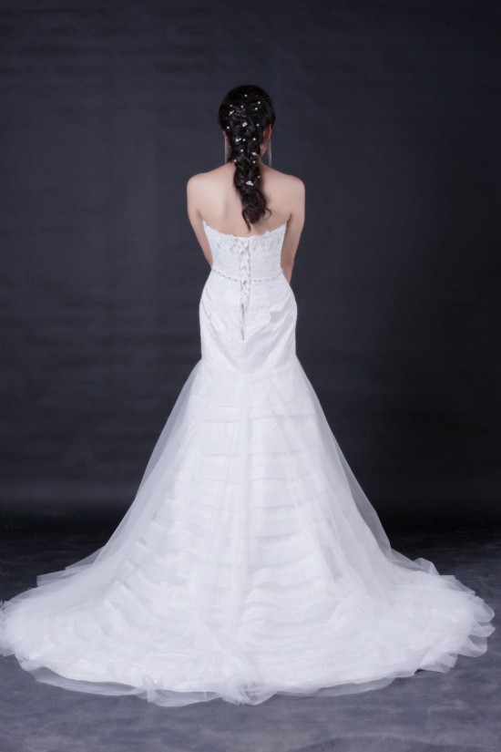 Trumpet/Mermaid Sweetheart Lace and Beaded Bridal Wedding Dresses WD010387 Trumpet/Mermaid Sweetheart Lace and Beaded Bridal Wedding Dresses WD010387