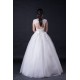 Ball Gown Beaded Appliques Floor Length Bridal Wedding Dresses WD010390