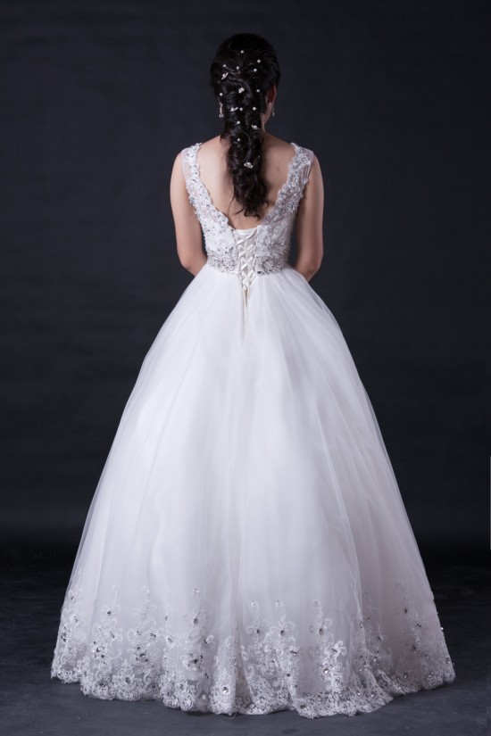 Ball Gown Beaded Appliques Bridal Wedding Dresses WD010391 Ball Gown Beaded Appliques Bridal Wedding Dresses WD010391