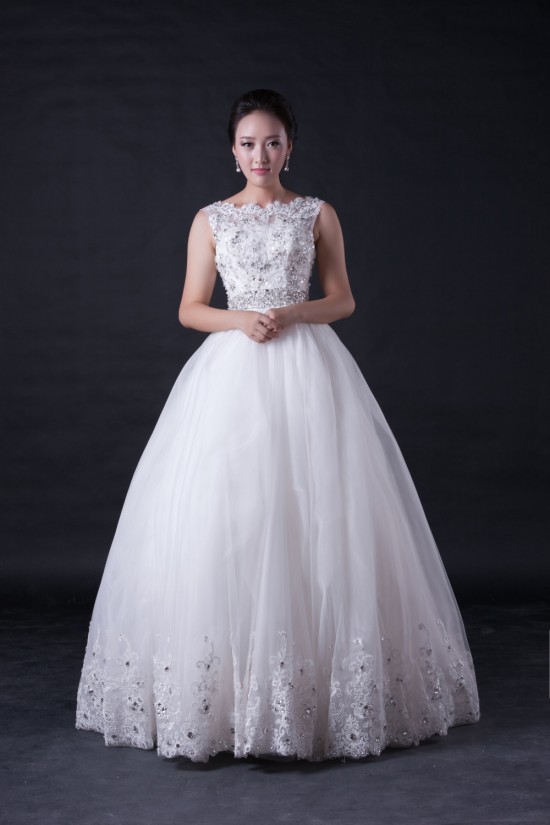 Ball Gown Beaded Appliques Bridal Wedding Dresses WD010391 Ball Gown Beaded Appliques Bridal Wedding Dresses WD010391