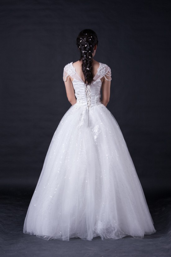 Ball Gown V-neck Beaded Bridal Wedding Dresses WD010393 Ball Gown V-neck Beaded Bridal Wedding Dresses WD010393