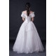 Ball Gown Off the Shoulder Beaded Lace Bridal Wedding Dresses WD010394