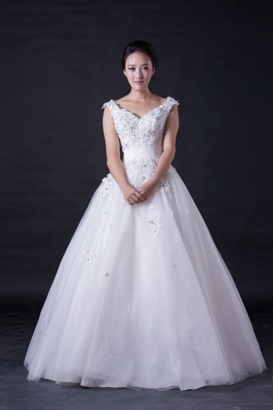 Ball Gown Off the Shoulder Beaded Bridal Wedding Dresses WD010395 Ball Gown Off the Shoulder Beaded Bridal Wedding Dresses WD010395