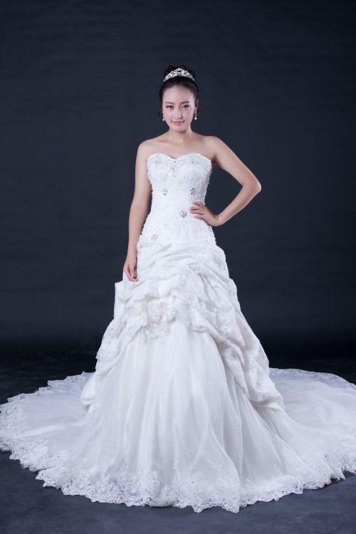 Charming A Line Long Wedding Guest Dress Prom Gowns main image 1