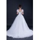 Ball Gown Off the Shoulder Beaded Lace Bridal Wedding Dresses WD010407