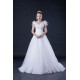 Ball Gown Off the Shoulder Beaded Lace Bridal Wedding Dresses WD010407