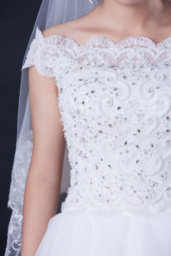 Ball Gown Off the Shoulder Beaded Lace Bridal Wedding Dresses WD010410 Ball Gown Off the Shoulder Beaded Lace Bridal Wedding Dresses WD010410