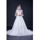 A-line Beaded Lace Bridal Wedding Dresses WD010411