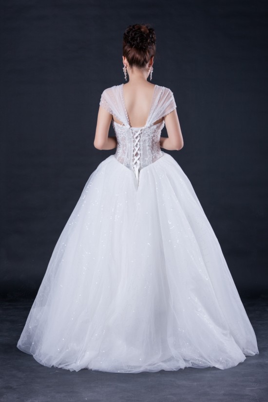 Ball Gown Beaded Lace Bridal Wedding Dresses WD010412 Ball Gown Beaded Lace Bridal Wedding Dresses WD010412