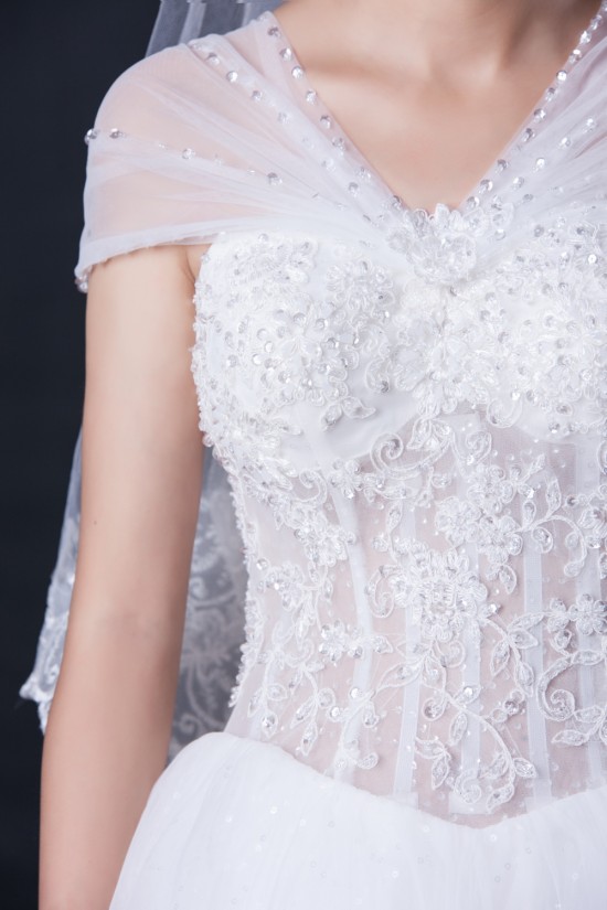 Ball Gown Beaded Lace Bridal Wedding Dresses WD010412 Ball Gown Beaded Lace Bridal Wedding Dresses WD010412