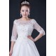 A-line Half Sleeves Beaded Lace Bridal Wedding Dresses WD010413 A-line Half Sleeves Beaded Lace Bridal Wedding Dresses WD010413