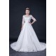 A-line Half Sleeves Beaded Lace Bridal Wedding Dresses WD010413 A-line Half Sleeves Beaded Lace Bridal Wedding Dresses WD010413