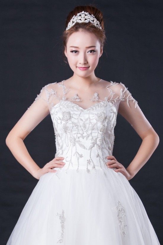 Ball Gown Beaded Bridal Wedding Dresses WD010417 Ball Gown Beaded Bridal Wedding Dresses WD010417