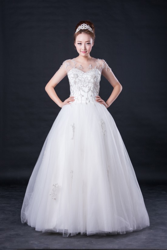 Ball Gown Beaded Bridal Wedding Dresses WD010417 Ball Gown Beaded Bridal Wedding Dresses WD010417