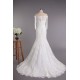 Trumpet/Mermaid Off the Shoulder 3/4 Sleeves Lace Bridal Wedding Dresses WD010418 Trumpet/Mermaid Off the Shoulder 3/4 Sleeves Lace Bridal Wedding Dresses WD010418