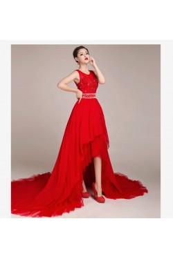 High Low Beaded Bridal Wedding Dresses WD010429 High Low Beaded Bridal Wedding Dresses WD010429