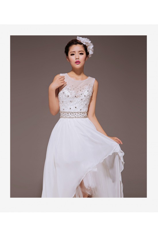 High Low Beaded Bridal Wedding Dresses WD010430 High Low Beaded Bridal Wedding Dresses WD010430