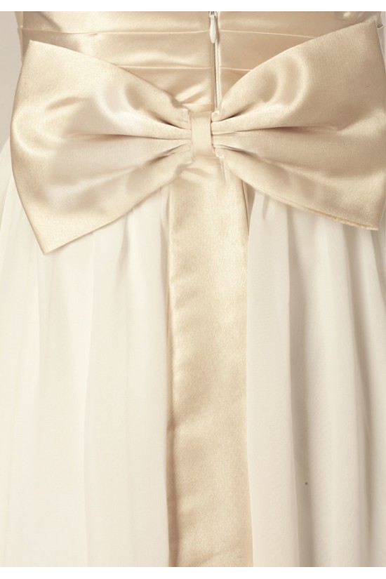 Sheath/Column Strapless Bowknot Chiffon Bridal Gown Wedding Dress WD010445 Sheath/Column Strapless Bowknot Chiffon Bridal Gown Wedding Dress WD010445