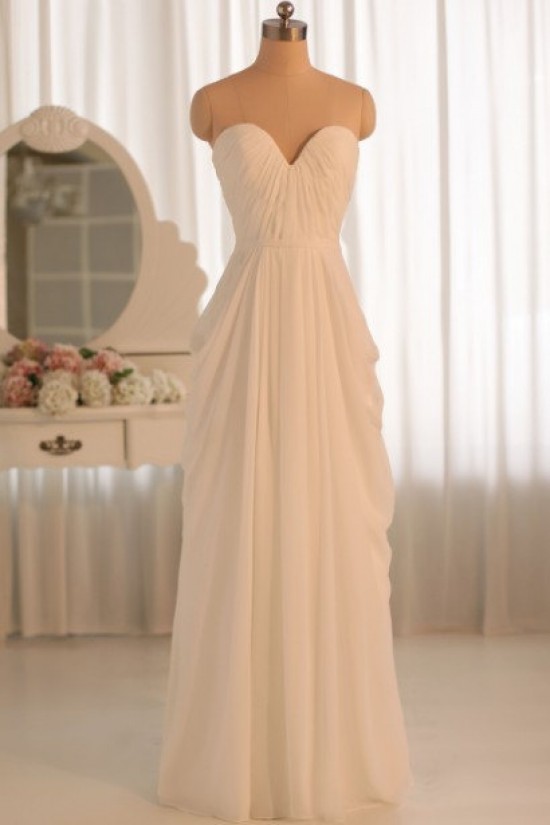 Sheath/Column Sweetheart Chiffon Bridal Gown Wedding Dress WD010463 Sheath/Column Sweetheart Chiffon Bridal Gown Wedding Dress WD010463