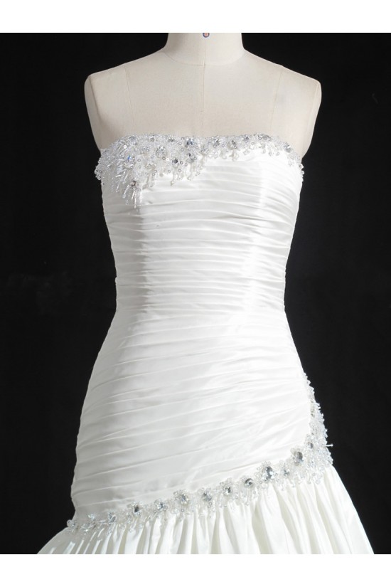A-line Strapless Beaded Bridal Gown Wedding Dress WD010477 A-line Strapless Beaded Bridal Gown Wedding Dress WD010477