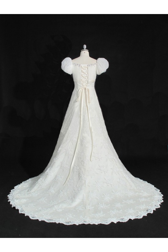 A-line Beaded Lace Bridal Gown Wedding Dress WD010482 A-line Beaded Lace Bridal Gown Wedding Dress WD010482