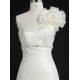 A-line Beaded One Shoulder Bridal Gown Wedding Dress WD010483