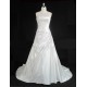A-line Strapless Beaded Bridal Gown Wedding Dress WD010485