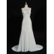 Sheath/Column Beaded Chiffon Bridal Gown Wedding Dress WD010490