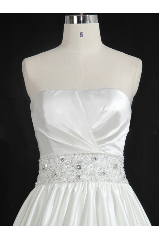 Ball Gown Strapless Beaded Bridal Gown Wedding Dress WD010491