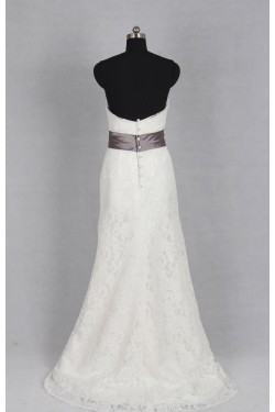 Classic Strapless Lace Bridal Gown Wedding Dress WD010494