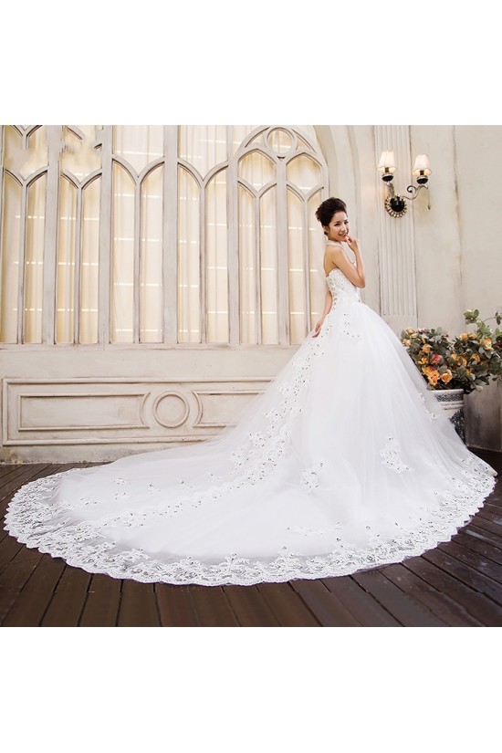 Ball Gown Halter Beaded Lace Bridal Gown Wedding Dress WD010498 Ball Gown Halter Beaded Lace Bridal Gown Wedding Dress WD010498