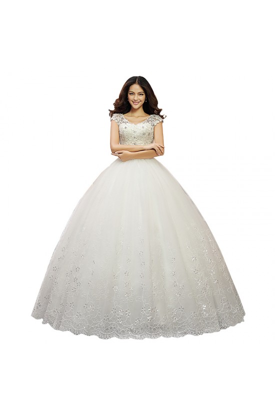 Ball Gown Beaded Lace Bridal Wedding Dresses WD010509 Ball Gown Beaded Lace Bridal Wedding Dresses WD010509