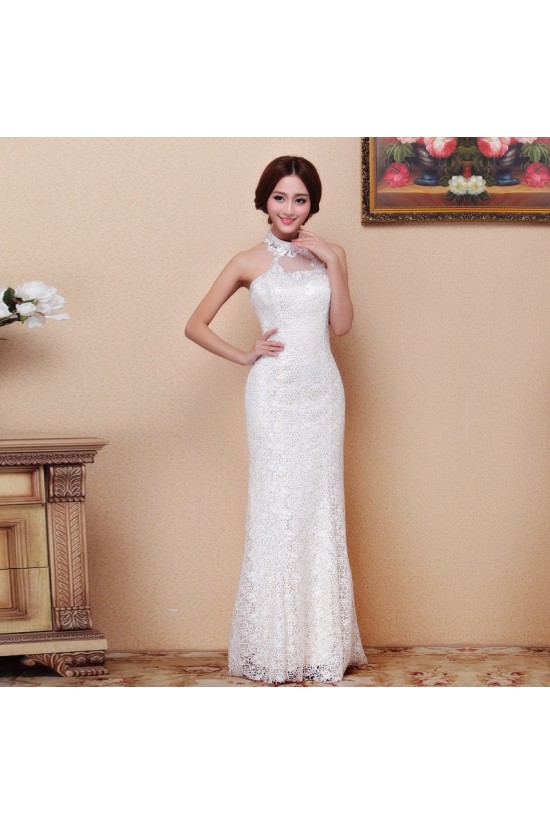 Trumpet/Mermaid Halter Lace Bridal Wedding Dresses WD010515 Trumpet/Mermaid Halter Lace Bridal Wedding Dresses WD010515