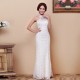 Trumpet/Mermaid Halter Lace Bridal Wedding Dresses WD010515 Trumpet/Mermaid Halter Lace Bridal Wedding Dresses WD010515