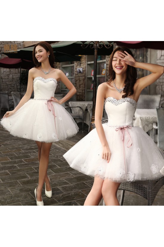 Short/Mini Sweetheart Beaded Bridal Wedding Dresses WD010518 Short/Mini Sweetheart Beaded Bridal Wedding Dresses WD010518