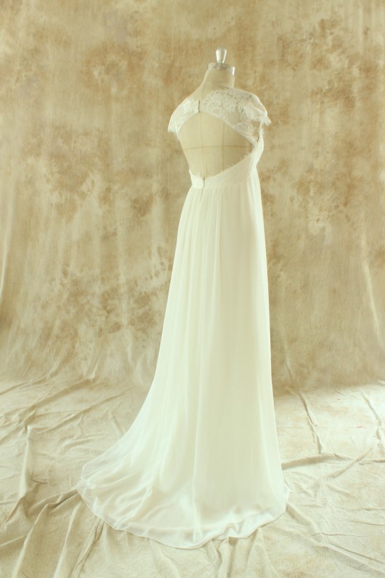 Empire Lace and Chiffon Maternity Bridal Wedding Dresses WD010533 Empire Lace and Chiffon Maternity Bridal Wedding Dresses WD010533