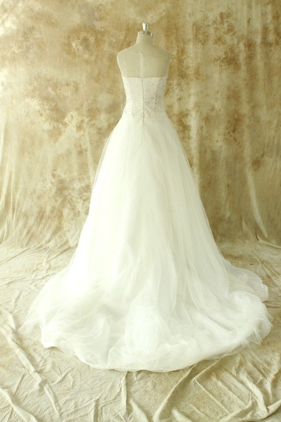A-line Beaded Bridal Wedding Dresses WD010534 A-line Beaded Bridal Wedding Dresses WD010534