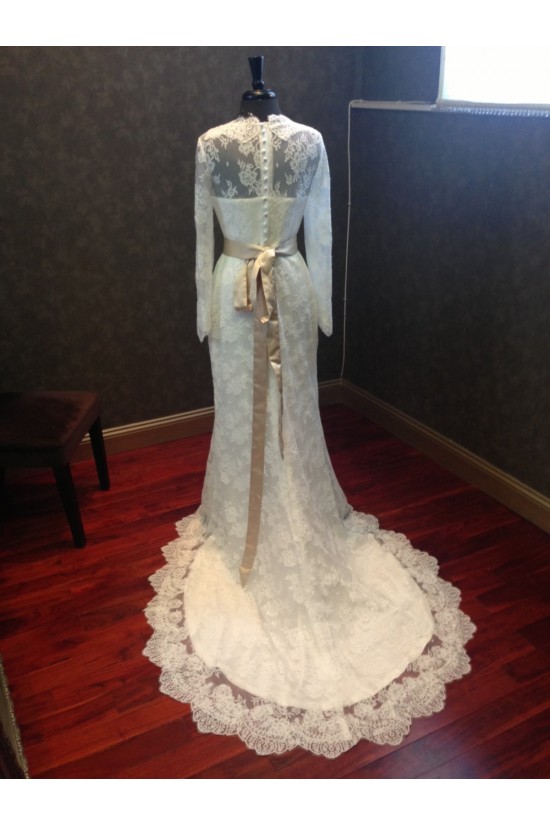 Trumpet/Mermaid Long Sleeves Lace Bridal Wedding Dresses WD010542 Trumpet/Mermaid Long Sleeves Lace Bridal Wedding Dresses WD010542
