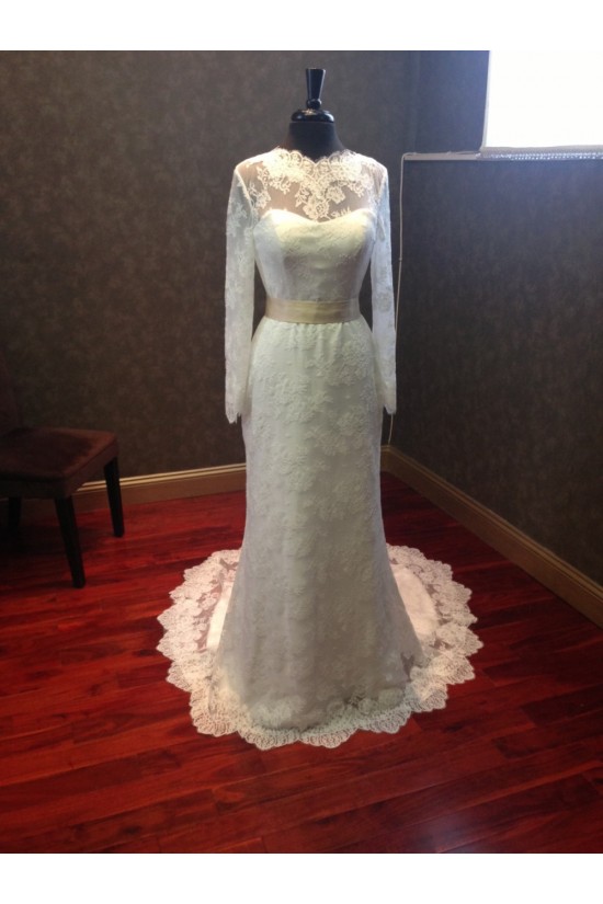 Trumpet/Mermaid Long Sleeves Lace Bridal Wedding Dresses WD010542 Trumpet/Mermaid Long Sleeves Lace Bridal Wedding Dresses WD010542