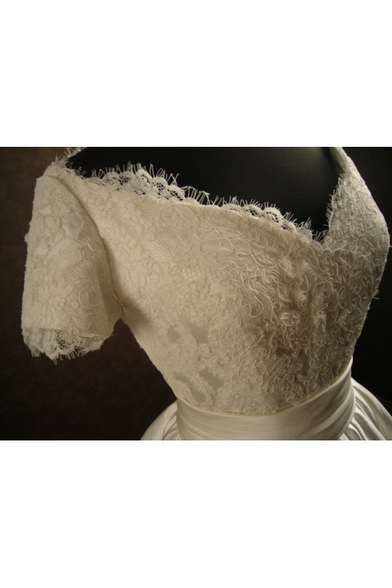 Ball Gown Short Sleeves Lace Bridal Wedding Dresses WD010543 Ball Gown Short Sleeves Lace Bridal Wedding Dresses WD010543