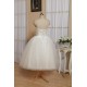 Ball Gown Short Sweetheart Satin and Tulle Bridal Wedding Dresses WD010547