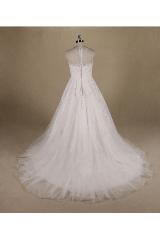 A-line Beaded Lace Bridal Wedding Dresses WD010550 A-line Beaded Lace Bridal Wedding Dresses WD010550