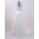 A-line V-neck Chiffon and Lace Bridal Wedding Dresses WD010555 A-line V-neck Chiffon and Lace Bridal Wedding Dresses WD010555
