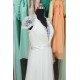 Elegant V-neck Cap Sleeves Chiffon and Lace Bridal Wedding Dresses WD010558
