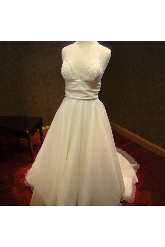 A-line Spaghetti Strap Lace Bridal Wedding Dresses WD010590 A-line Spaghetti Strap Lace Bridal Wedding Dresses WD010590