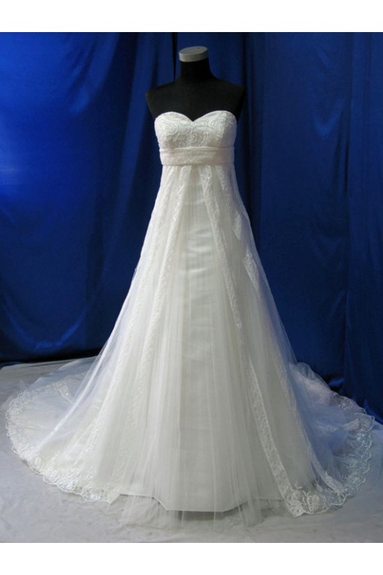 Empire Sweetheart Lace Maternity Bridal Wedding Dresses WD010600 Empire Sweetheart Lace Maternity Bridal Wedding Dresses WD010600