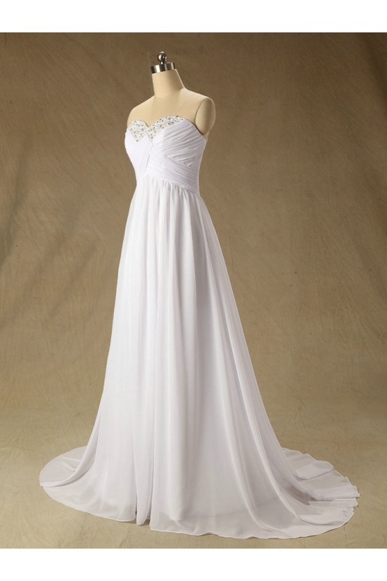 A-line Sweetheart Beaded Chiffon Bridal Wedding Dresses WD010613 A-line Sweetheart Beaded Chiffon Bridal Wedding Dresses WD010613