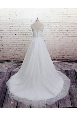A-line Lace Bridal Wedding Dresses WD010629
