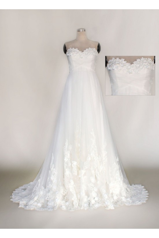 A-line Sweetheart Lace Bridal Wedding Dresses WD010630 A-line Sweetheart Lace Bridal Wedding Dresses WD010630